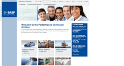 Desktop Screenshot of performancechemicals.basf.com